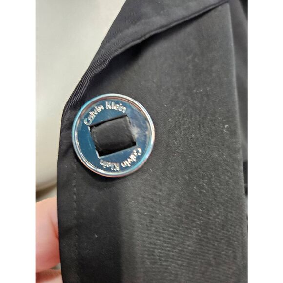 Calvin Klein Black Jacket Womens Size XL Spring Fall Raincoat - Picture 6 of 12